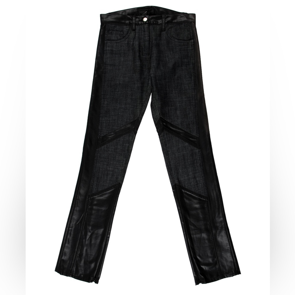 Vintage Derek Lam Straight Leg Jeans Grunge Biker Quiet Luxury Goth